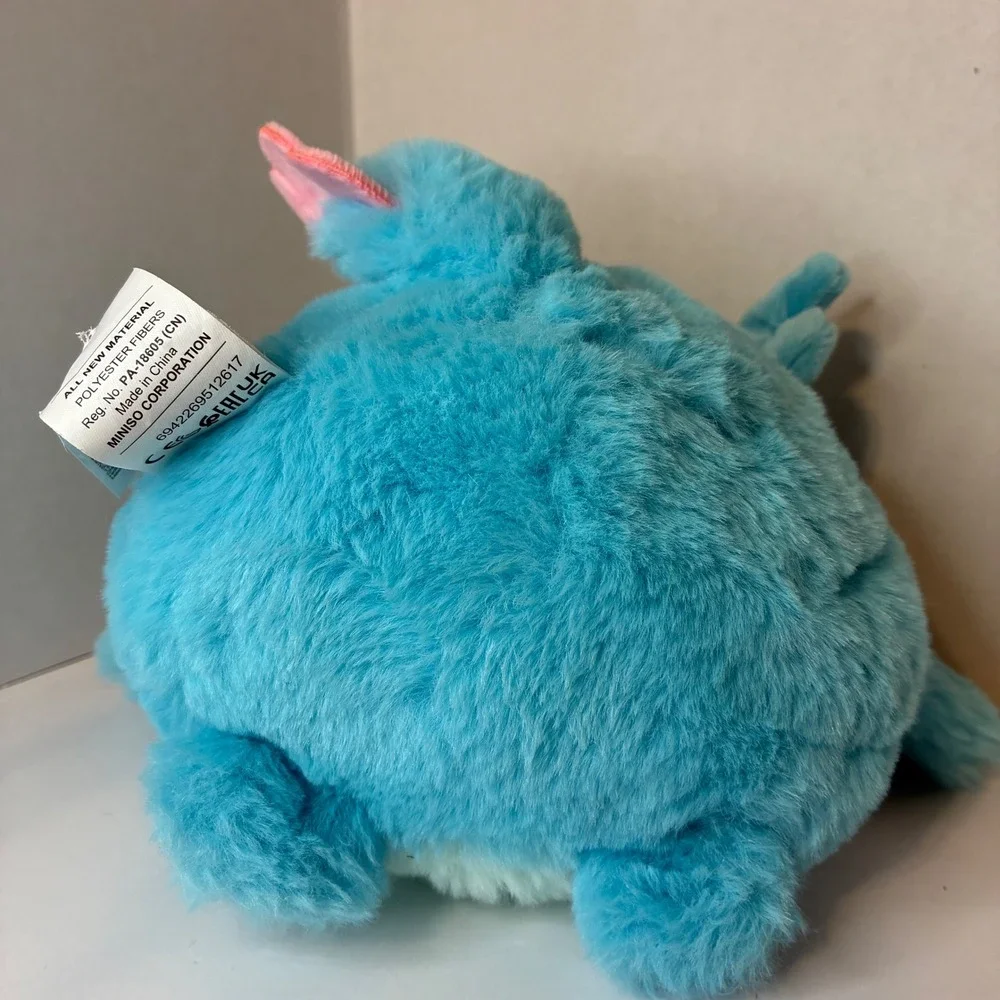 Lovely Chicken Fat Dundun Dungon Miniso Blue Plush Toy Dragon Stuffed Animal Kid